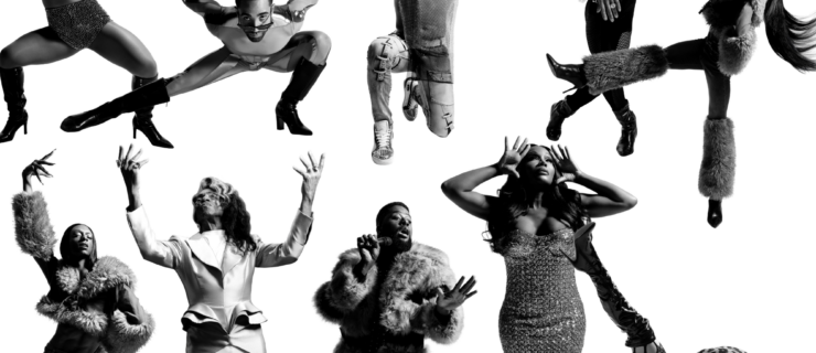 The Jellicle Ball cast posing for individual photos. They lunge, dip, kneel, and lift their arms.