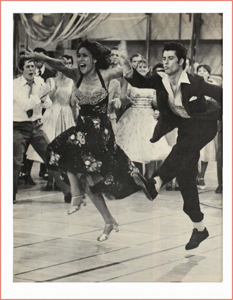Dancers from a production of Grease in 1978.